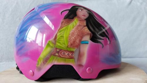 Raya Cartoon biker helmet design 06