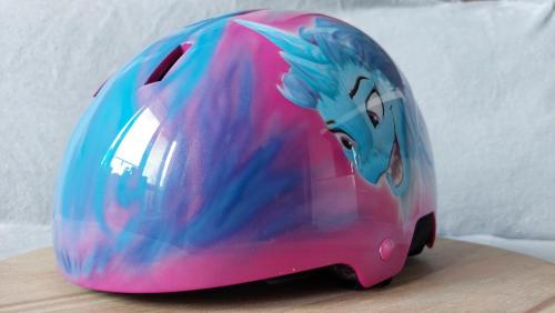 Raya Cartoon biker helmet design 08