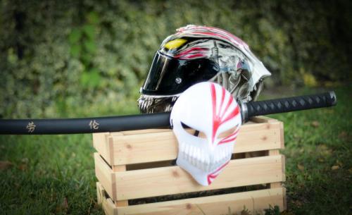 Bleach Anime moto helmet design 05