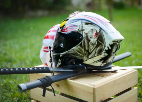 Bleach Anime moto helmet design 06