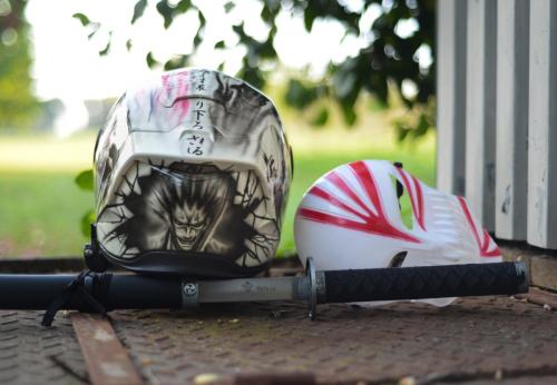 Bleach Anime moto helmet design 08