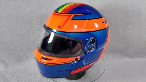 Blue Orange racing helmet design 03