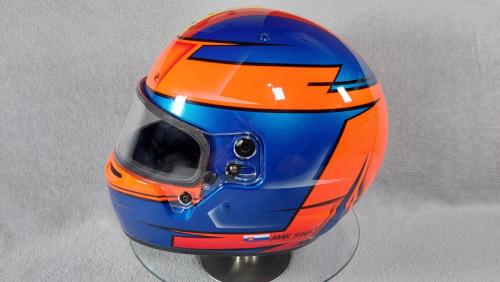 Blue Orange racing helmet design 04