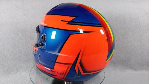 Blue Orange racing helmet design 06