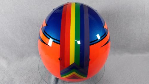 Blue Orange racing helmet design 07