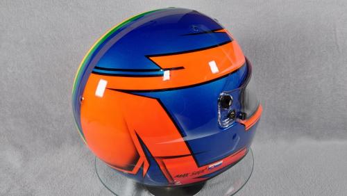 Blue Orange racing helmet design 09